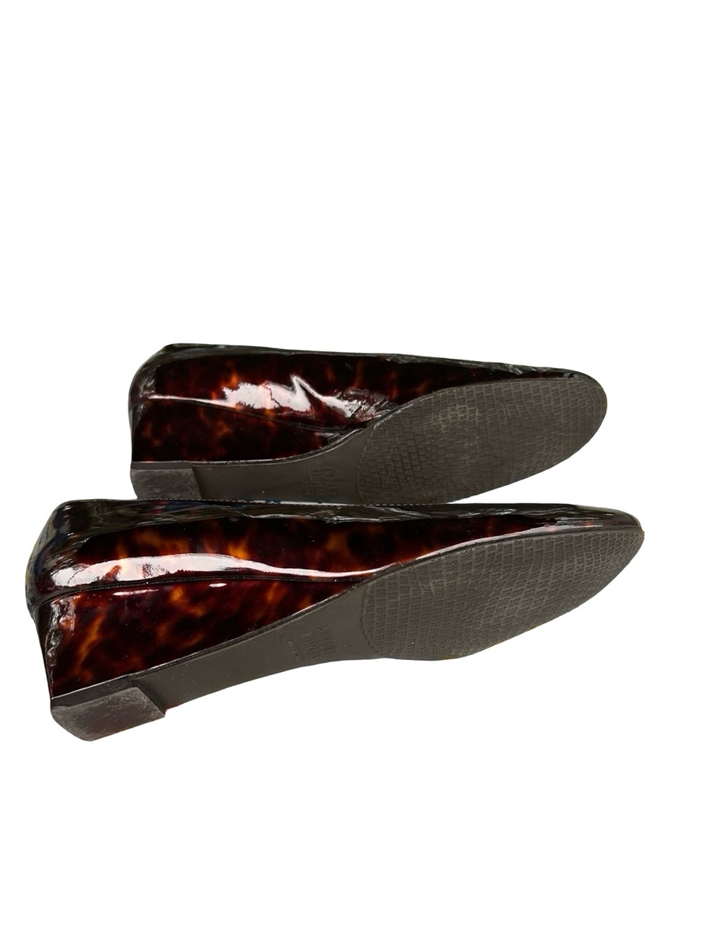 Stuart Weitzman Tortoiseshell Patent Leather Wedge Pumps - Brown - Picture 5 of 6